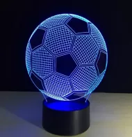 Éjszakai 3D LED lámpa - focilabda