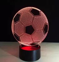 Éjszakai 3D LED lámpa - focilabda