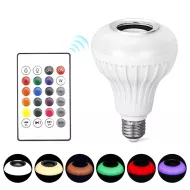 LED RGB színes izzó Bluetooth hangszóróval