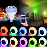 LED RGB színes izzó Bluetooth hangszóróval