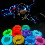 Rugalmas neon LED-szalag autó belső térbe - teljes készlet - 3 m