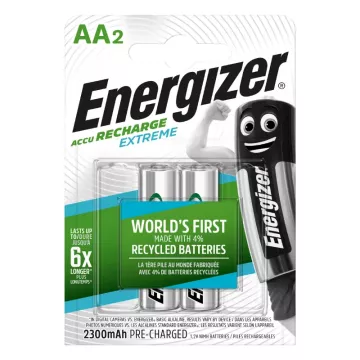 EXTREME DUO újratölthető ceruzaelem - 2x AA - 2300 mAh - Energizer